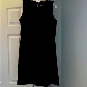 LOFT Black Sleeveless Mini Dress